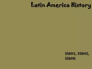 Latin America History