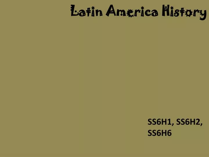 latin america history