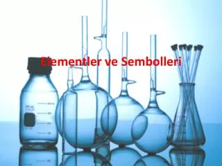 elementler ve sembolleri
