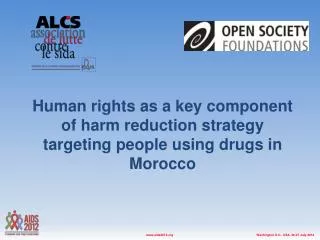 Drug use and Harm Reduction in Morocco