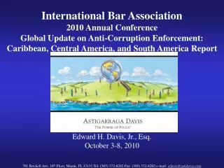 International Bar Association 2010 Annual Conference