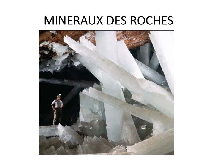 mineraux des roches