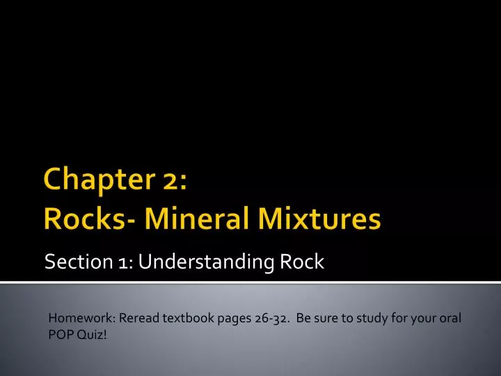 section 1 understanding rock