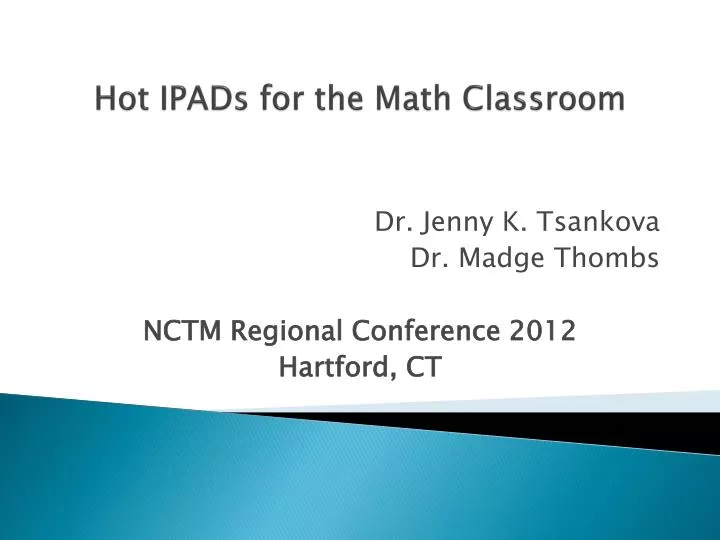 hot ipads for the math classroom