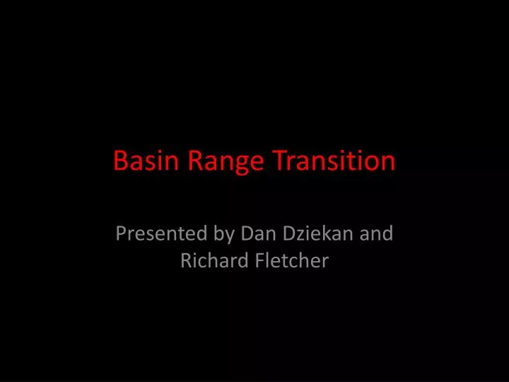 basin range transition