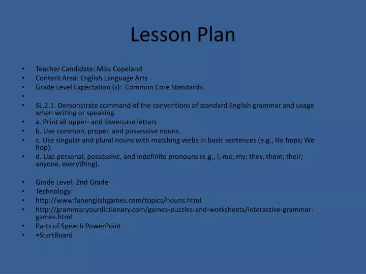 lesson plan