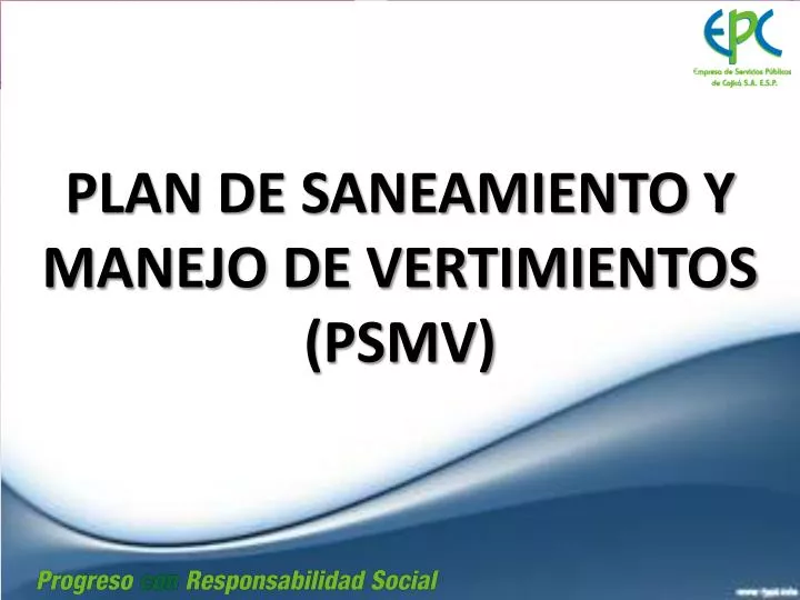 plan de saneamiento y manejo de vertimientos psmv