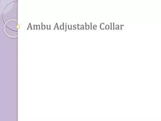 Ambu Adjustable Collar