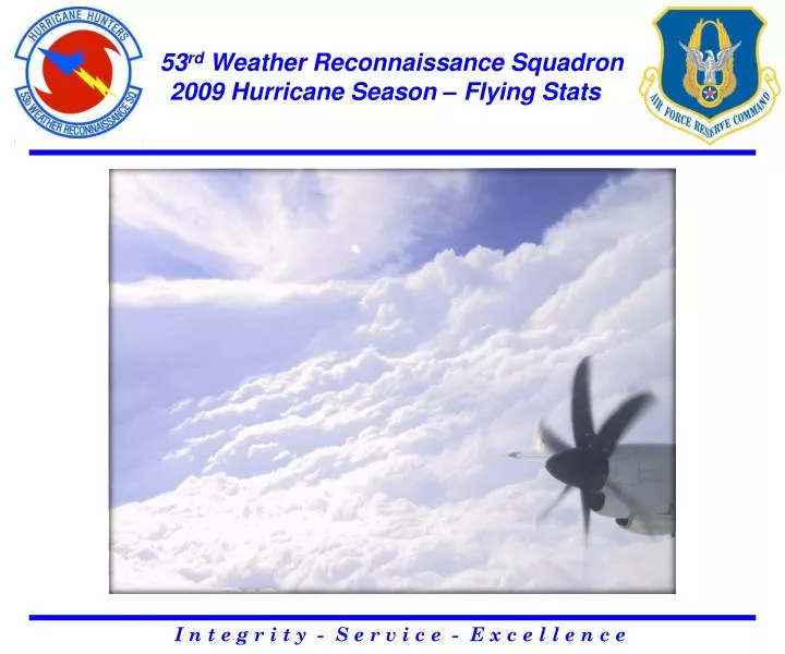 53 rd weather reconnaissance squadron 2009 hurricane season flying stats