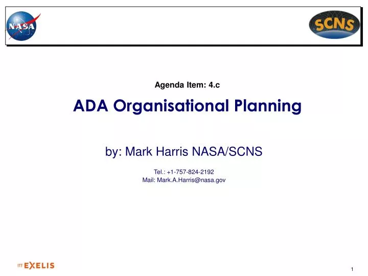 agenda item 4 c ada organisational planning