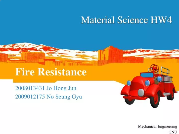 fire resistance