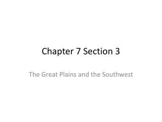 Chapter 7 Section 3