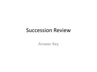 succession review