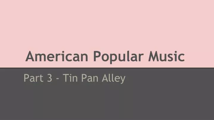 american popular music