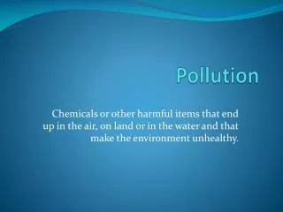 Pollution