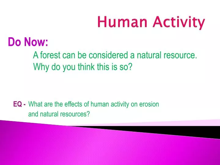 human activity