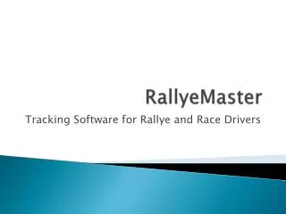 RallyeMaster