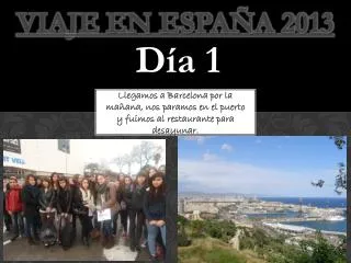 viaje en espa a 2013