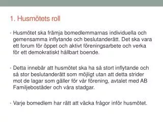 1 husm tets roll