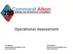 Operational Assessment - slide 1