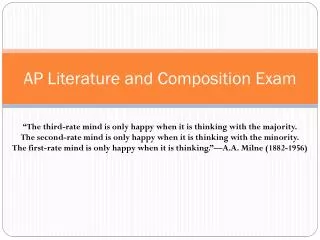 AP Literature and Composition Exam