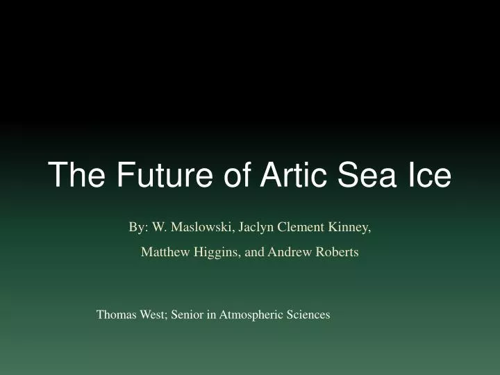 the future of artic sea ice