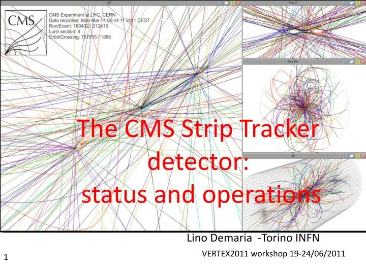 the cms strip tracker detector status and operations
