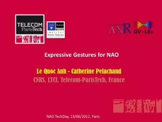 Expressive Gestures for NAO