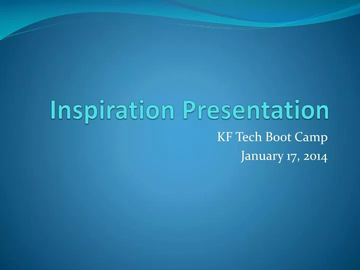 inspiration presentation