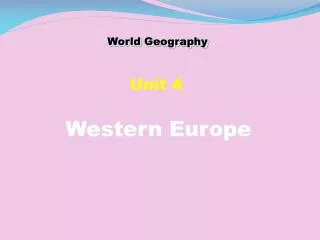 World Geography