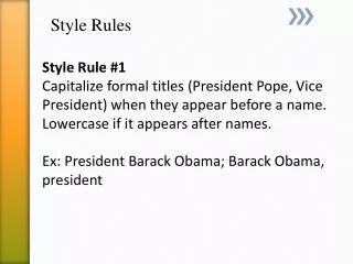 Style Rules