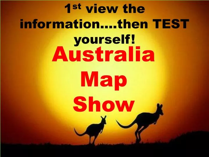 australia map show