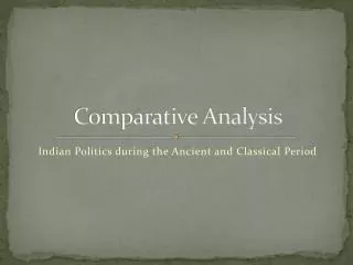 Comparative Analysis