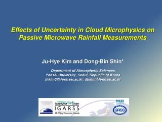 Effects of Uncertainty in Cloud Microphysics on Passive Microwave Rainfall Measurements