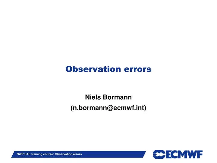 observation errors
