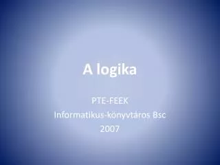 a logika