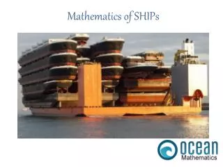 Mathematics of SHIPs