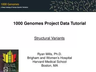 1000 Genomes Project Data Tutorial