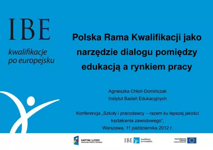 polska rama kwalifikacji jako narz dzie dialogu pomi dzy edukacj a rynkiem pracy