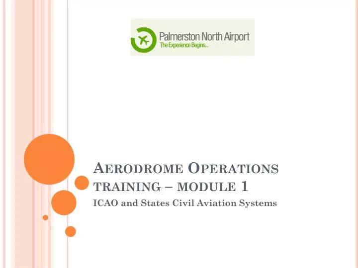 aerodrome operations training module 1