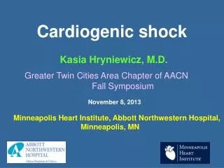 Cardiogenic shock