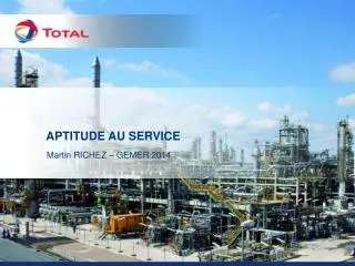 aptitude au service