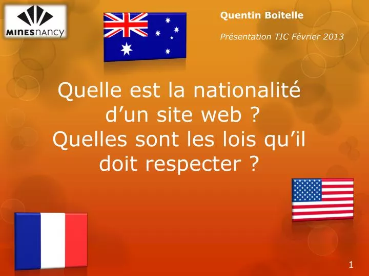 quelle est la nationalit d un site web quelles sont les lois qu il doit respecter