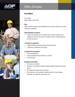 offre d emploi