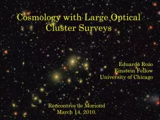 Cosmology with Large Optical Cluster Surveys
