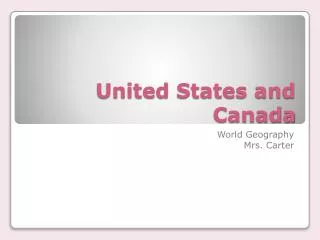 United States and Canada