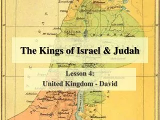The Kings of Israel &amp; Judah