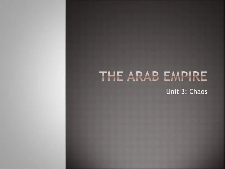 the arab empire