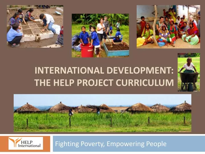 international development the help project curriculum