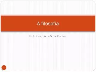 a filosofia